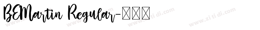 BEMartin Regular字体转换